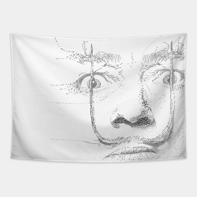 i am not mad! -  salvador dali Tapestry by Godriguezart