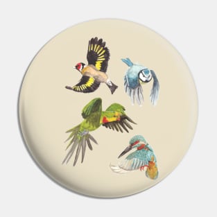 Flying birds Pin