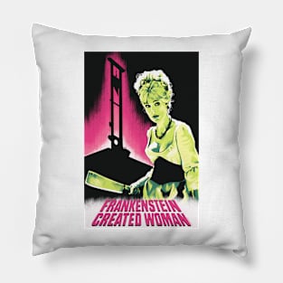 Frankenstein Created Woman Movie Art Pillow