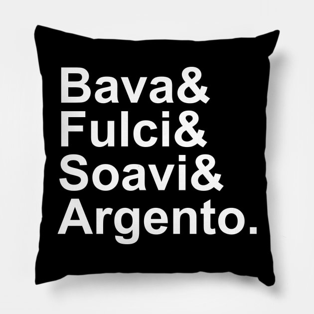 italian horror directors 2 Pillow by fabsgivens 