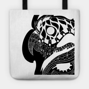 don loro parrot guara guacamaya ecopop mexican art Tote