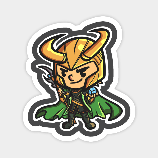 God of mischief Magnet by Javibuart