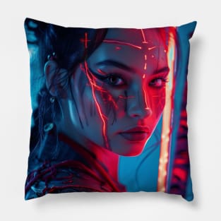 Samurai Lady Pillow