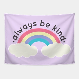 Be Kind Retro Rainbow Tapestry