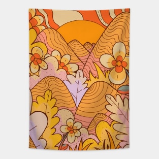 Spring flower hills Tapestry