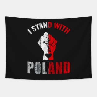 I Stand With Poland Tapestry