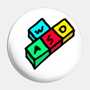 WASD buttons Pin