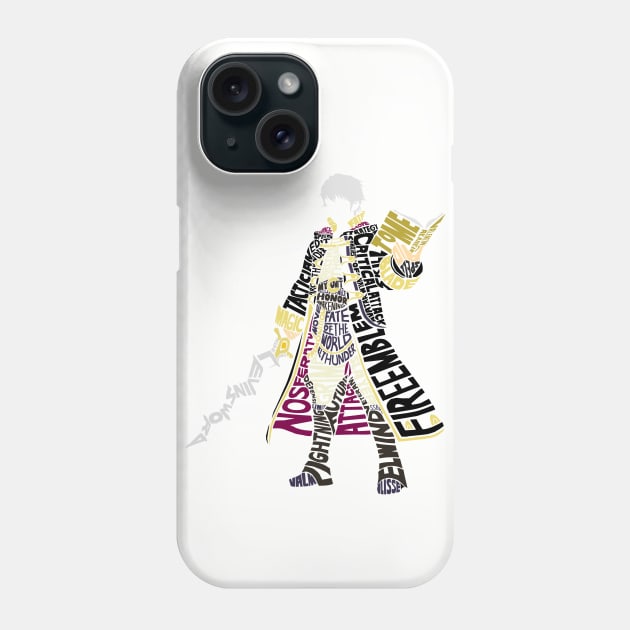 Robin Typography Phone Case by kingsrock