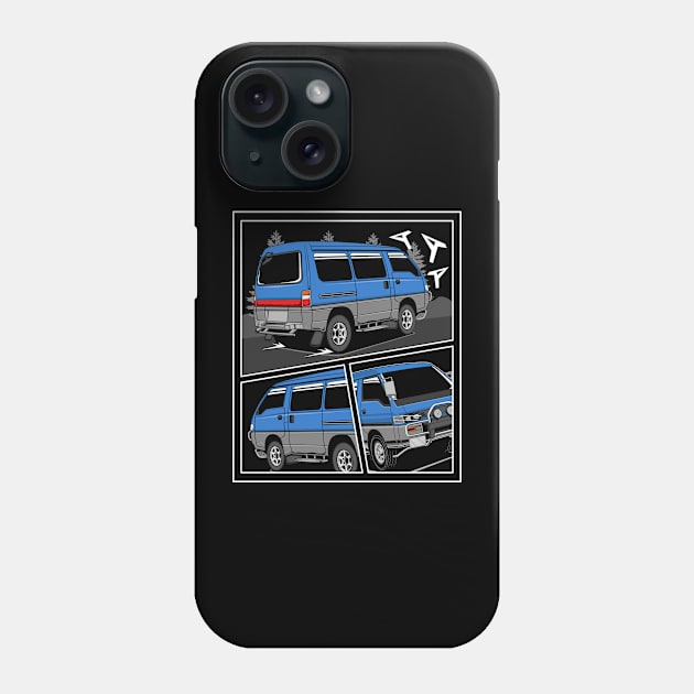 Jdm delica comic style 2 Phone Case by R.autoart