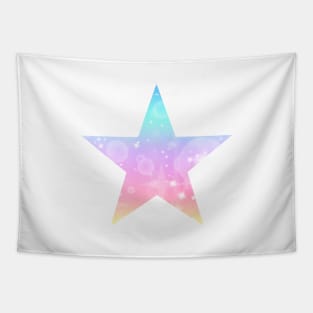 Kawaii Magical Unicorn Star Tapestry