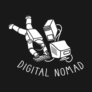 Digital Nomad Astronaut CPU Computer by Tobe Fonseca T-Shirt