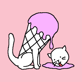 Cat icecream (strawberry) T-Shirt