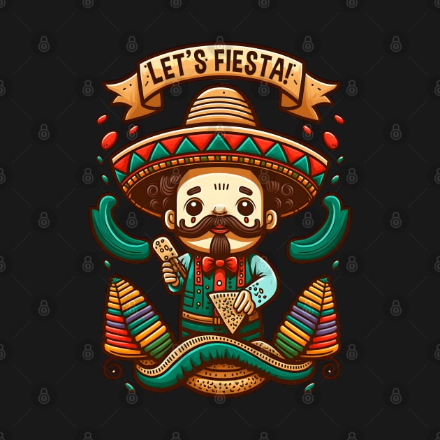 Cinco De Mayo Funny Mexican Fiesta by Ai Wanderer