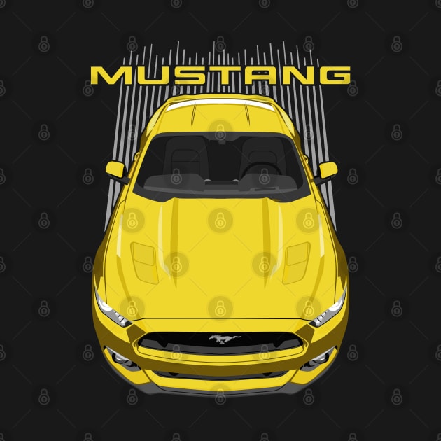 Mustang S550-GT-yellow by V8social