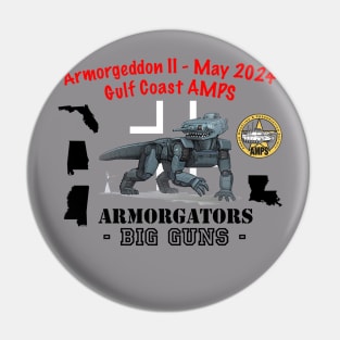 Armorgeddon II - Design on Back Pin