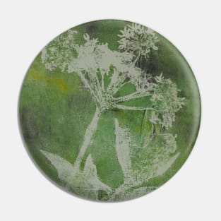 Inner Peace - Cow Parsley Green Pin