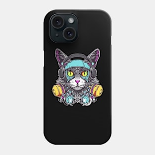 Music Festival Rave Cat Electronic Party Phone Case