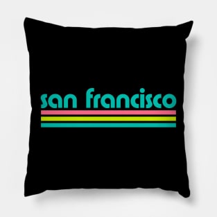 Retro San Francisco Stripes Pillow