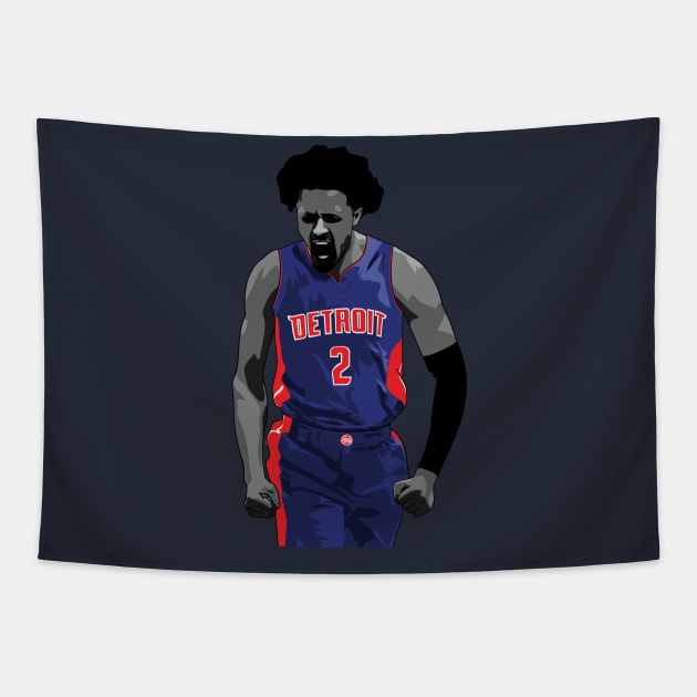 Cade Cunningham Vector Celebration Tapestry by qiangdade