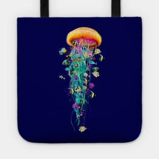 Electric Jellyfish Tote