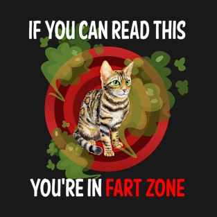 Fart Zone Bengal Cat 01 T-Shirt