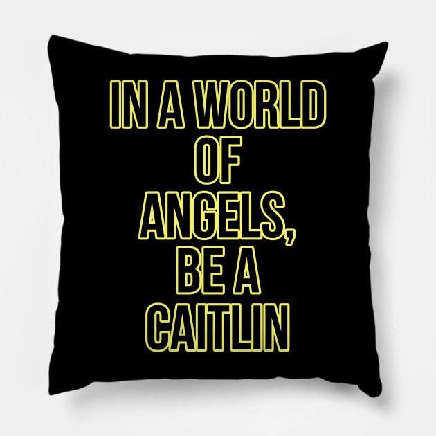 Caitlin Clark Pillow by DiscoPrints