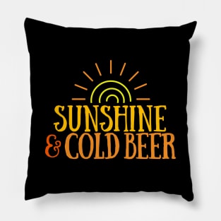 Sunshine & Cold Beer Pillow