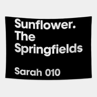 Sarah 010 - Sunflower - Minimalist Fan Design Tapestry