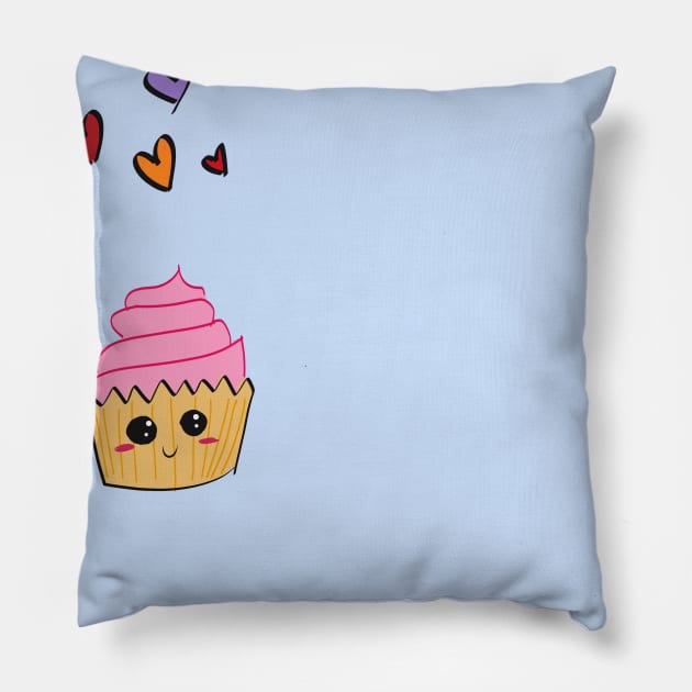 Cute cupcake Pillow by MANALI