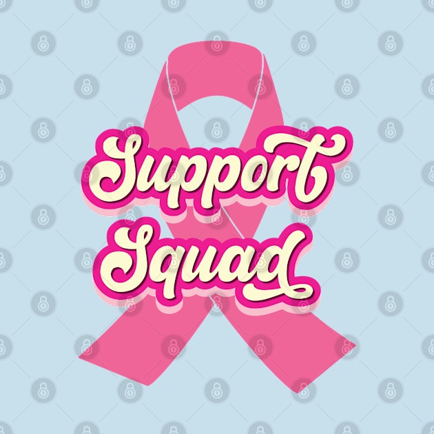 Cancer Support Squad - Cancer Ribbon by Whimsical Thinker