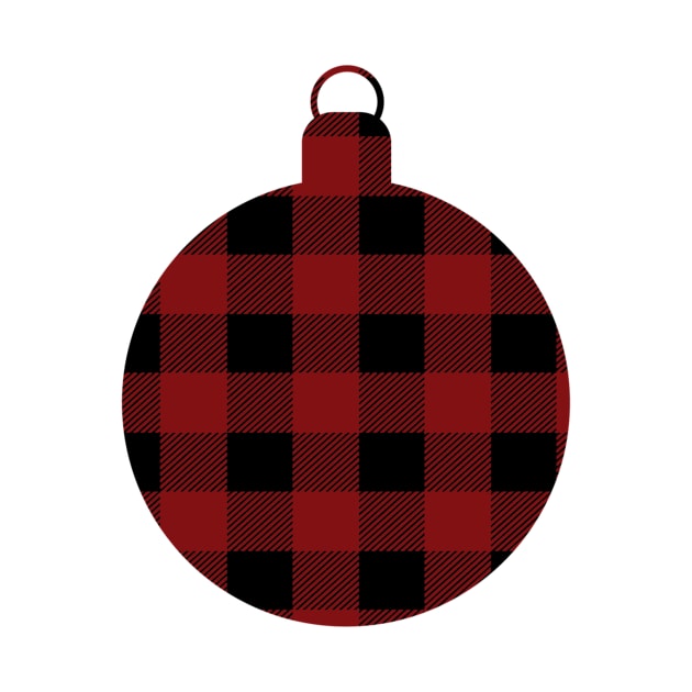 Plaid Christmas Ornament by LucyMacDesigns