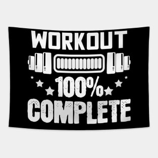 Workout Completed - For Gym & Fitness Tapestry