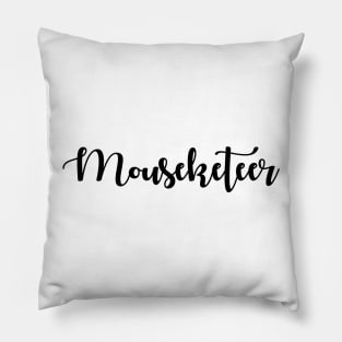 Mouseketeer Script Pillow