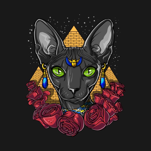 Egyptian Sphynx Cat by underheaven