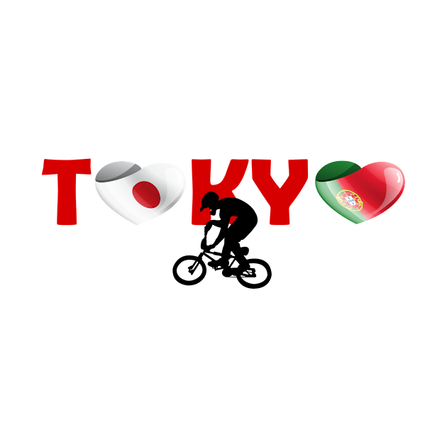 Sports games in Tokyo: BMX team from Portugal (PT) by ArtDesignDE