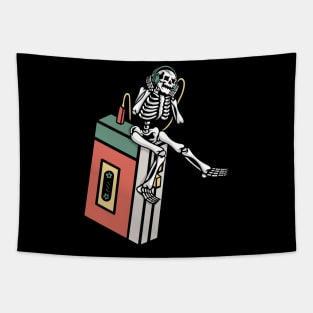 Music and Skull, Music and Skeleton, Musician Tapestry