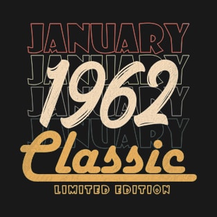 january 1962 birthday T-Shirt