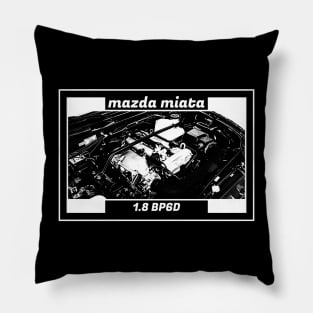 Mazda Miata MX-5 NB ENGINE (Black Version) Pillow