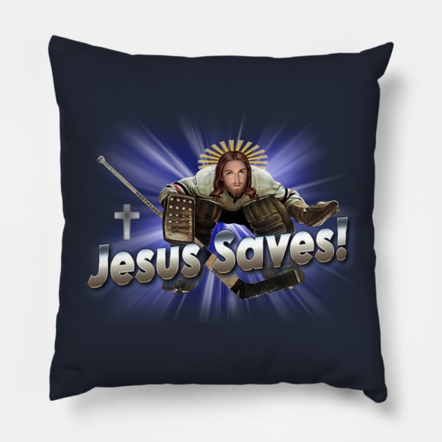 Jesus Saves Pillow by ILLannoyed 