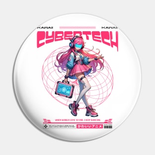 kawaii princess cyber tech anime girls Pin