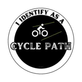 Identify As A Cycle Path (Distressed) By Abby Anime(c) T-Shirt