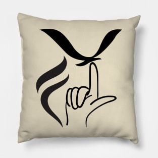 Fly, F L Y, design have massage for you to fly Pillow