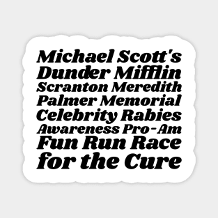 Dunder Miflin Fun Run Magnet