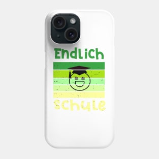 Endlich Schule Smile Emoji Schulbeginn T shirt Phone Case