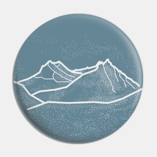 Abstract Mountains Pin