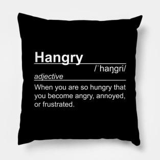 Hangry Definition Pillow