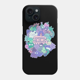 Kawaii Kindness Is Contagious Cute Doodle Phone Case