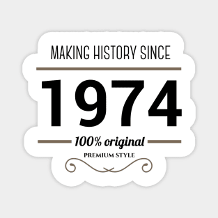 Making history since 1974 Magnet