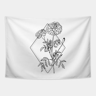 October Birth Flower Marigold Tapestry