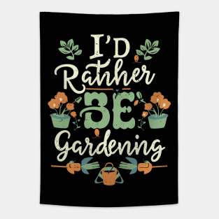 I'd Rather Be Gardening, Typography Tapestry